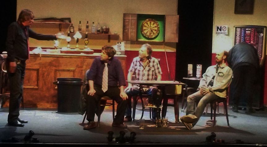 l-r: Keith Henderson, Bob Stott, PD, Gareth Hunter in a scene from the show